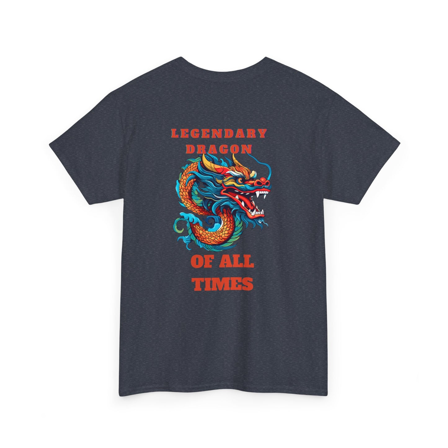 Legendary Dragon Tee - Bold Graphic Unisex Heavy Cotton T-Shirt for Fantasy Lovers