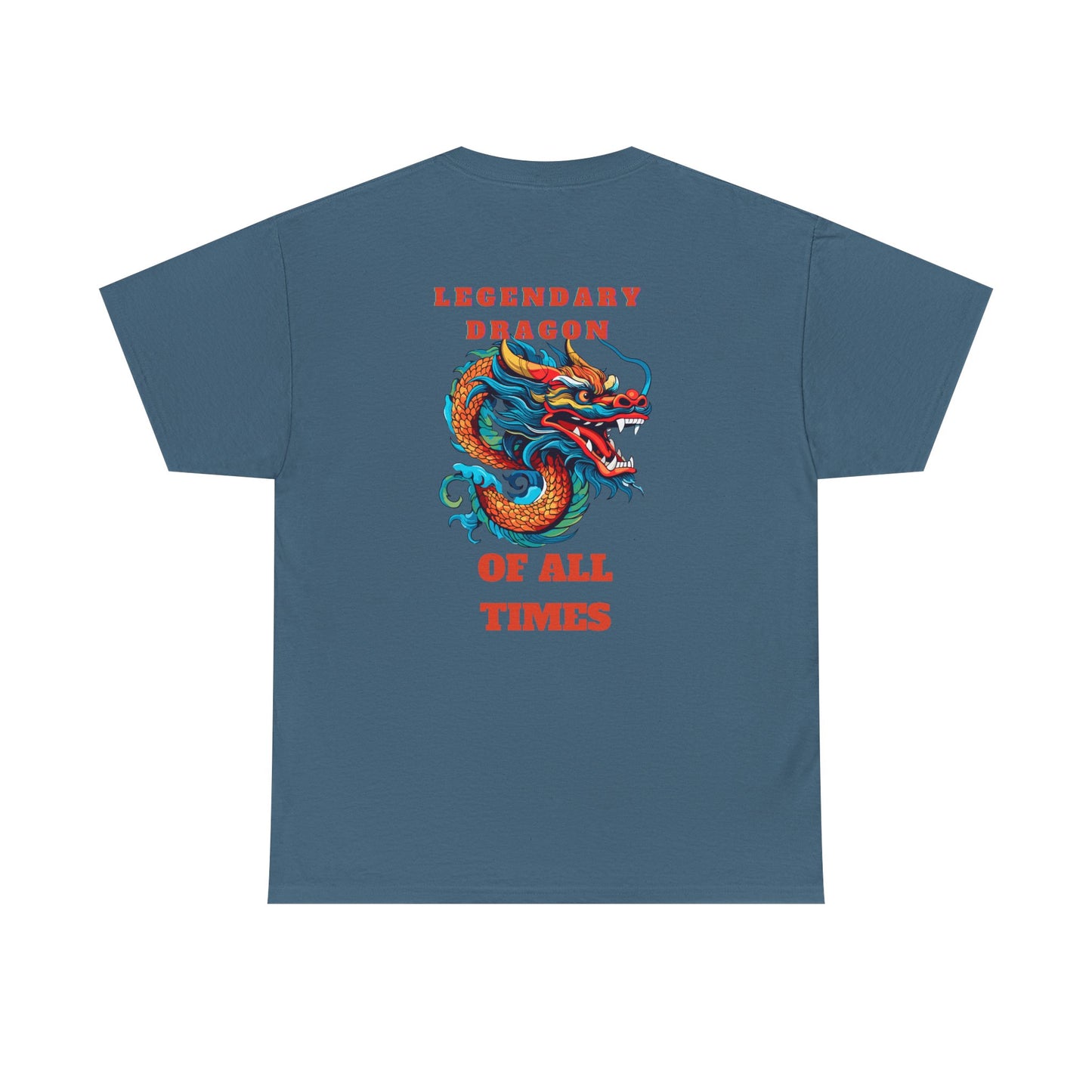 Legendary Dragon Tee - Bold Graphic Unisex Heavy Cotton T-Shirt for Fantasy Lovers