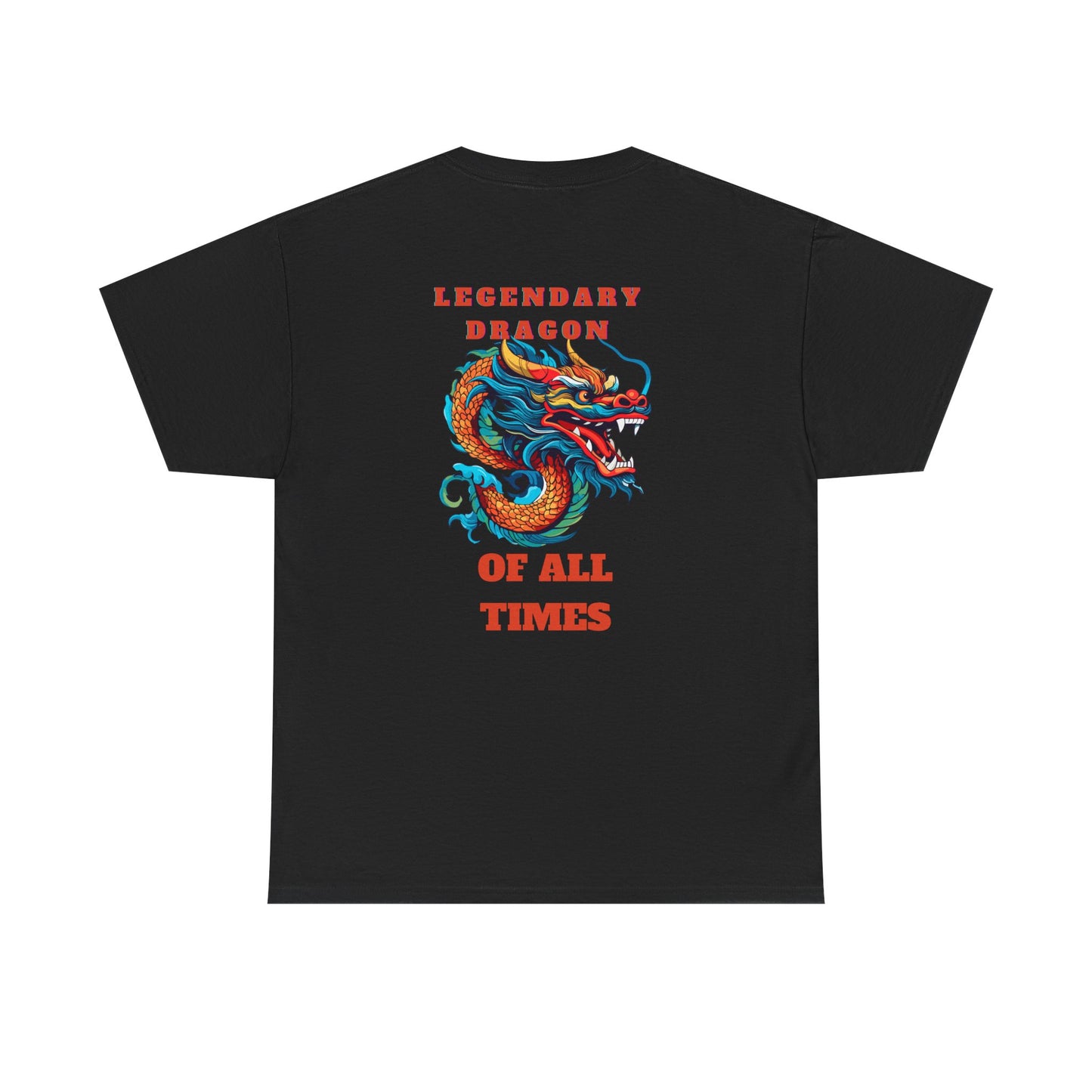 Legendary Dragon Tee - Bold Graphic Unisex Heavy Cotton T-Shirt for Fantasy Lovers