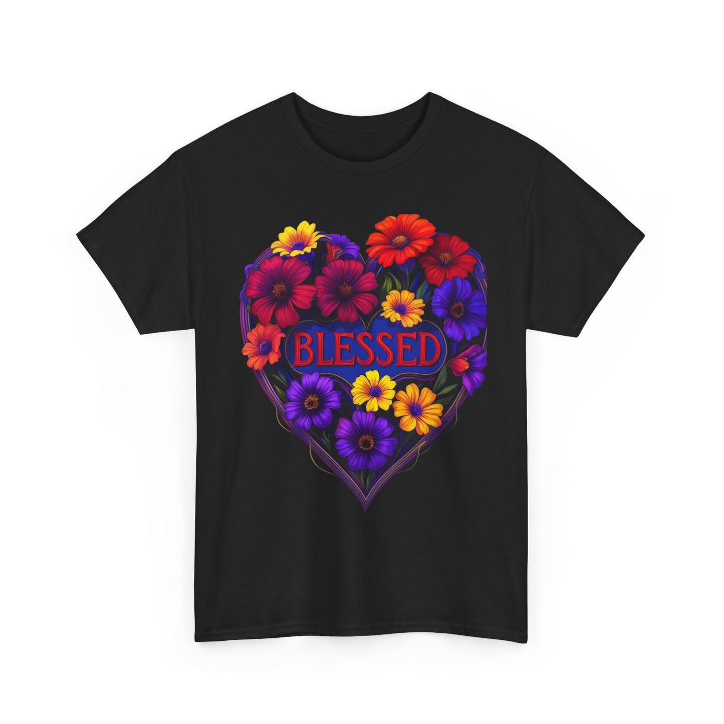 Blessed Heart Floral T-Shirt for Moms
