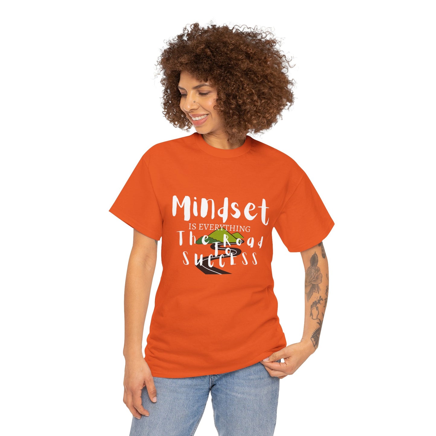 Mindset is Everything Unisex Heavy Cotton Tee - Inspirational Motivational T-Shirt