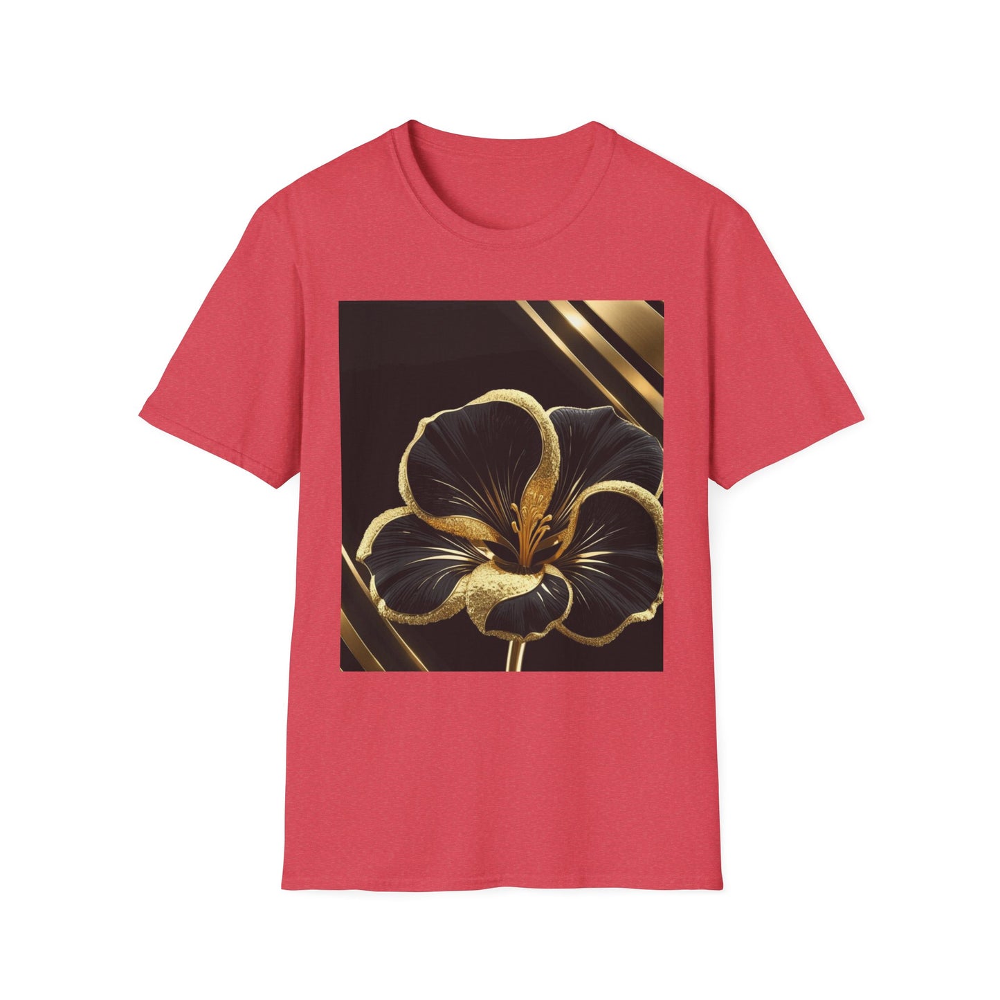 Elegant Floral T-Shirt | Softstyle Tee, Gift for Her