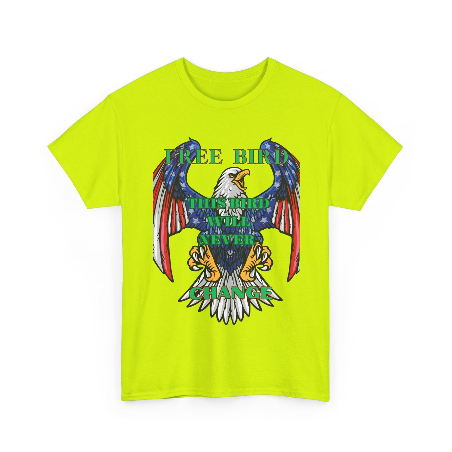 Vintage Eagle Graphic Tee - 'Free Bird' Unisex Heavy Cotton Tee for Freedom Lovers